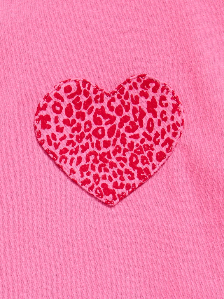 Softest Short-Sleeve Heart-Pocket T-Shirt for Girls