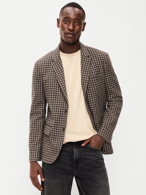 Relaxed Unlined Twill Blazer