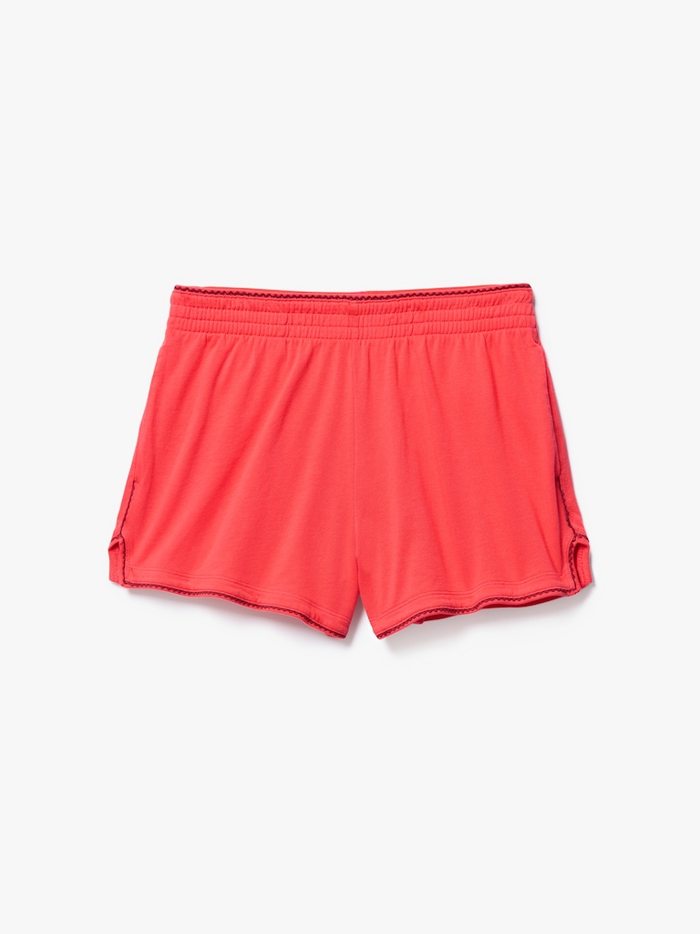 Airy Cotton Terry Mid Rise Picot Shortie