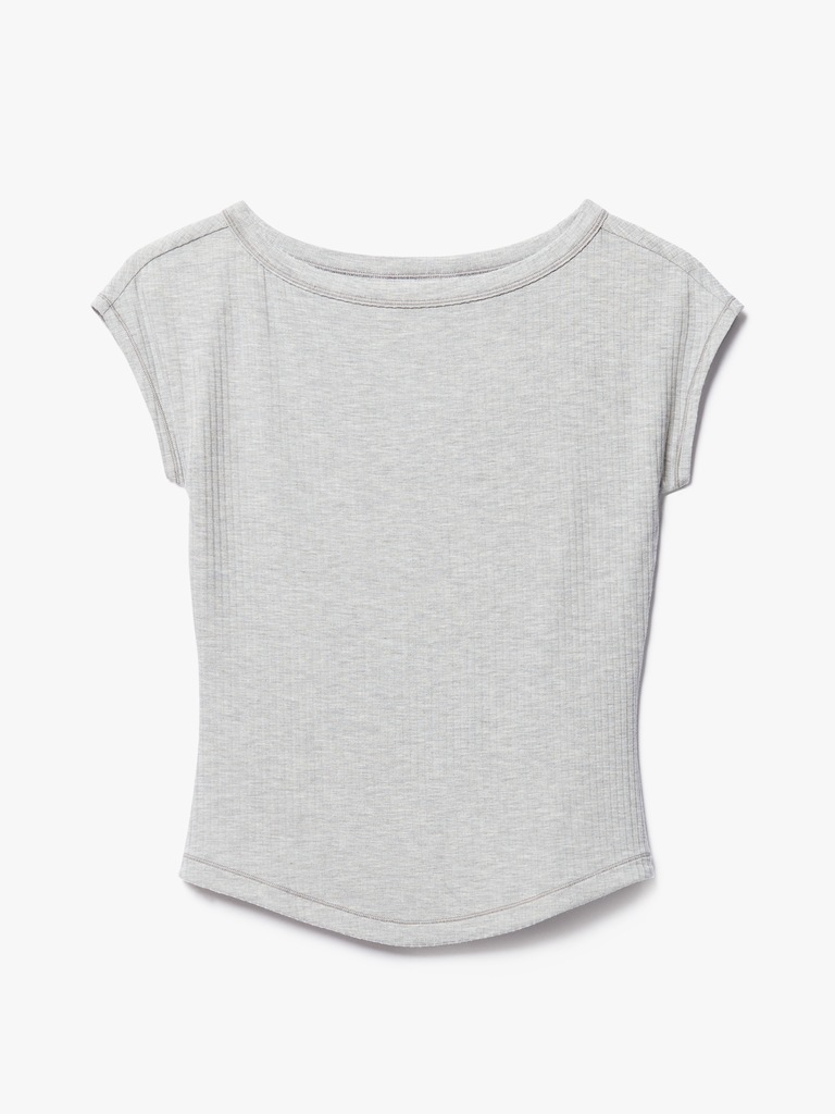Perfect Rib Boatneck Tee