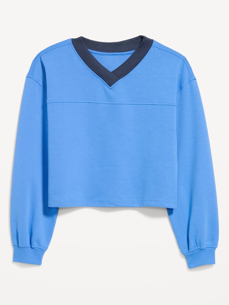 Dynamic Fleece Oversized Cropped Sweatshirt