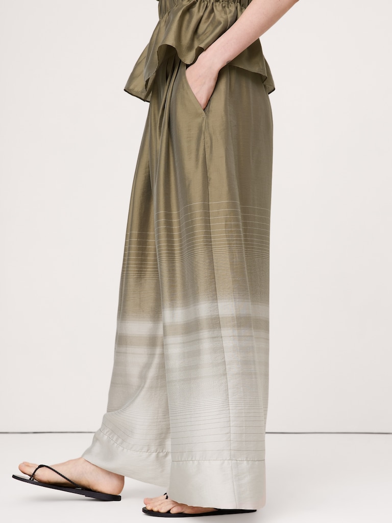 High-Rise Wide-Leg TENCEL™-Nylon Palazzo Pant