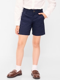 School Uniform Twill Bermuda Shorts for Girls
