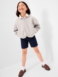 School Uniform Twill Bermuda Shorts for Girls