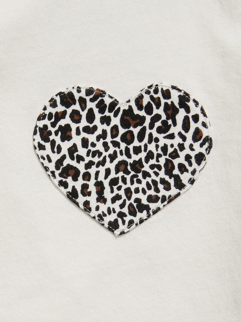 Softest Short-Sleeve Heart-Pocket T-Shirt for Girls