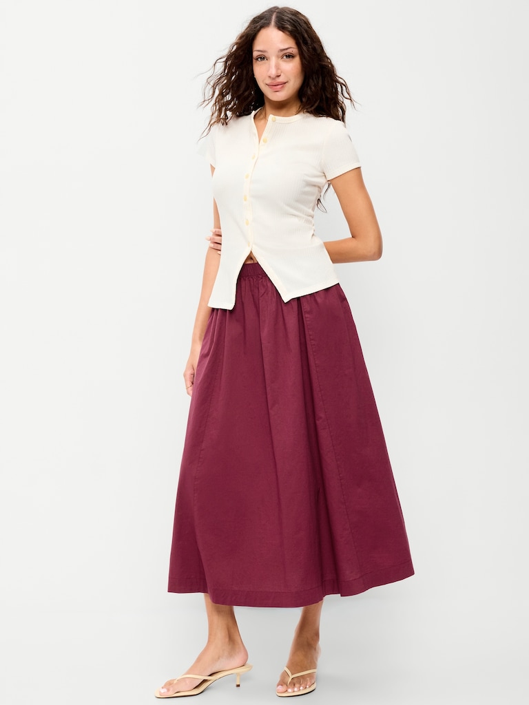 Poplin Mini Skirt