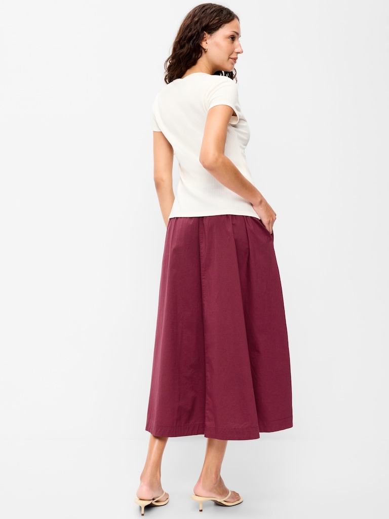 Poplin Mini Skirt