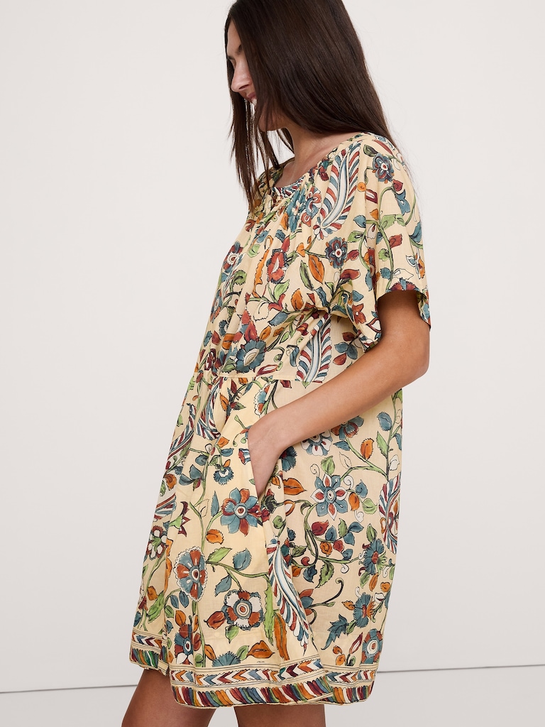 Button-Up Mini Dress