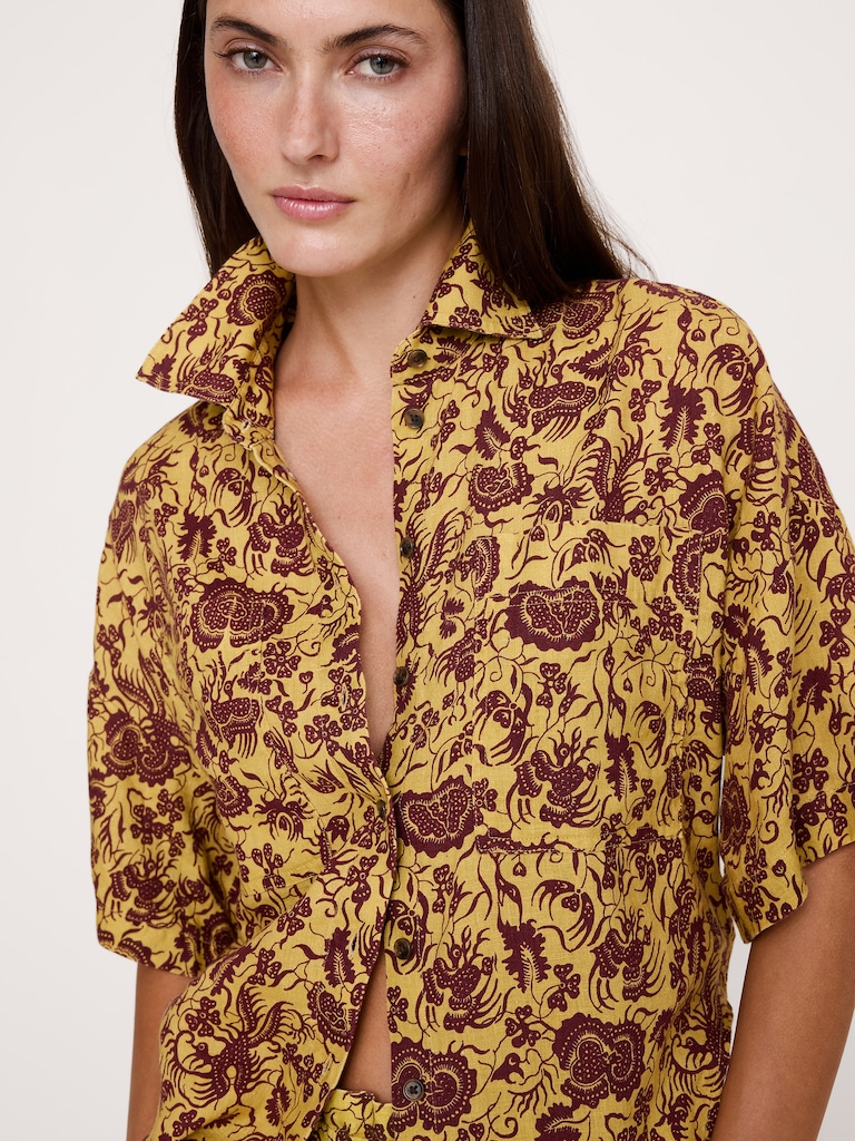 Linen Short-Sleeve Shirt