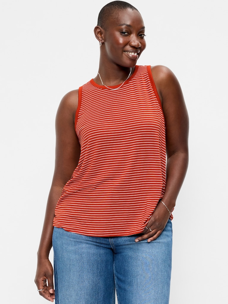 Luxe High-Neck Tank Top