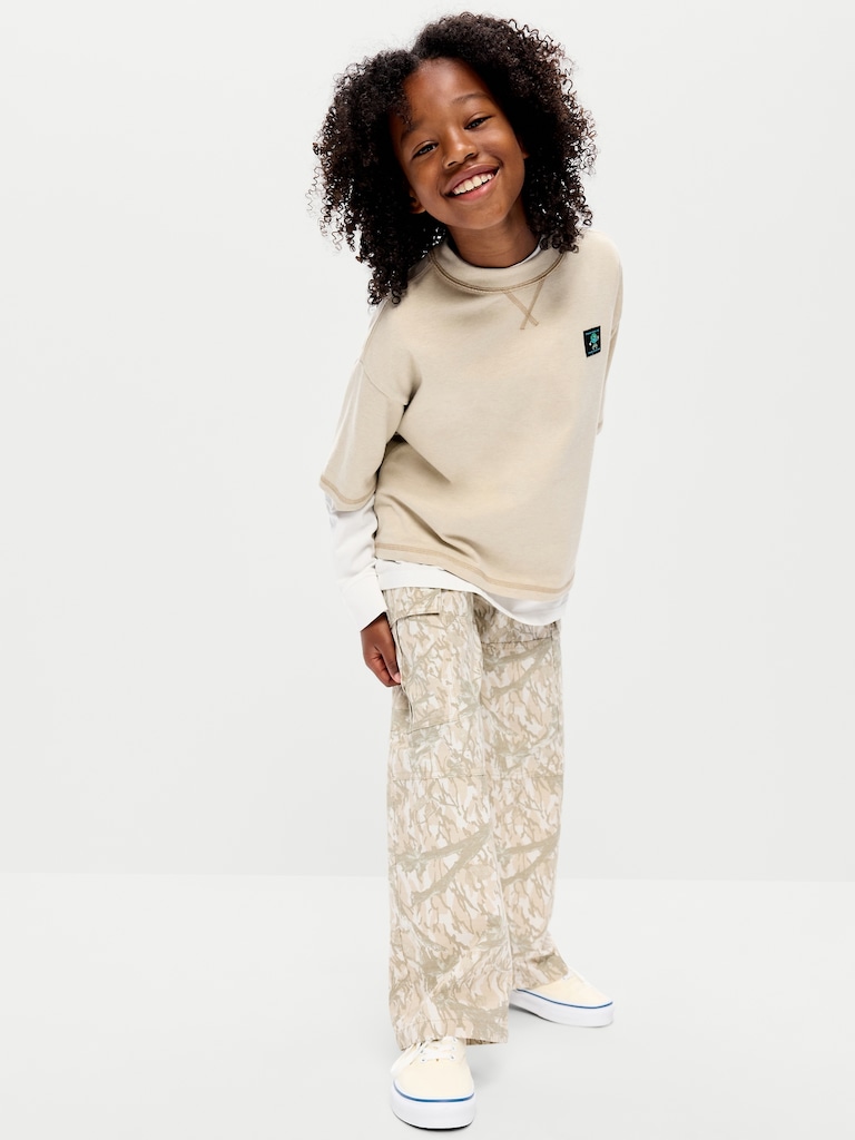Baggy Cargo Ripstop Pants for Boys