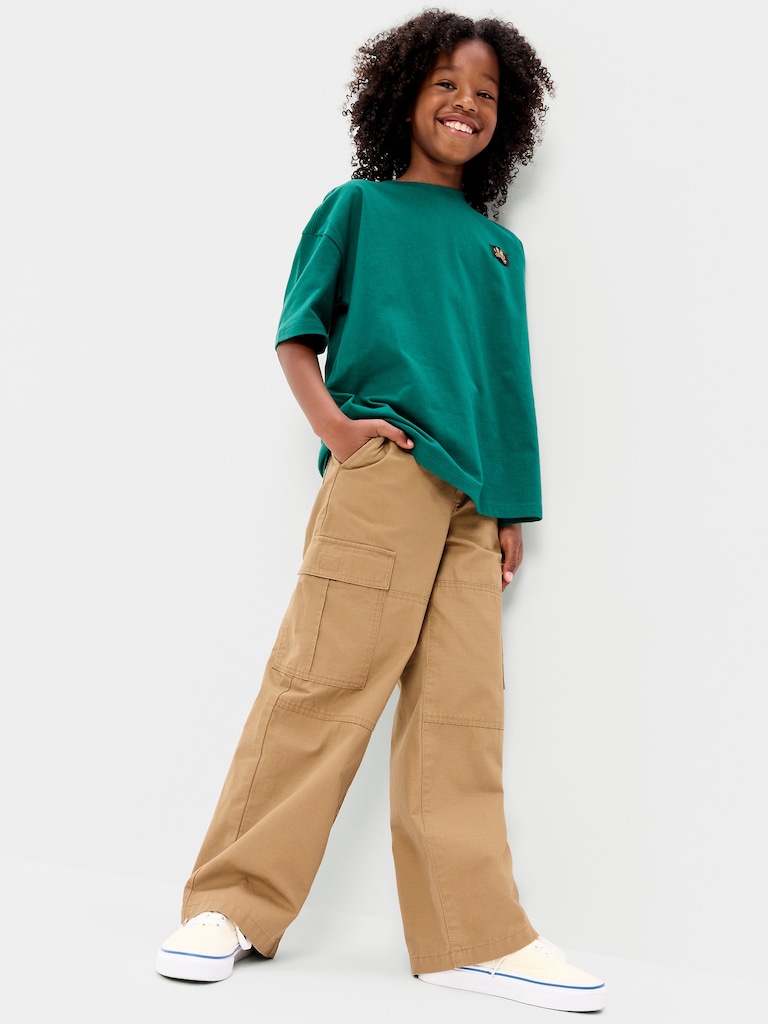 Baggy Cargo Ripstop Pants for Boys