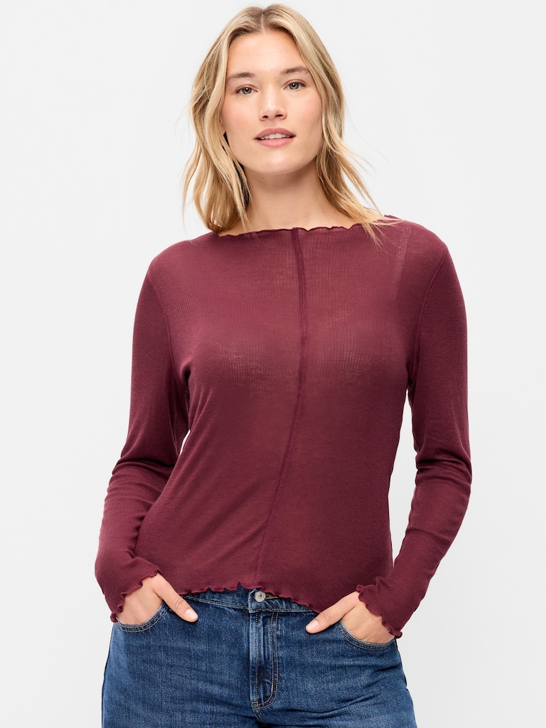 Lettuce-Edge Tissue T-Shirt