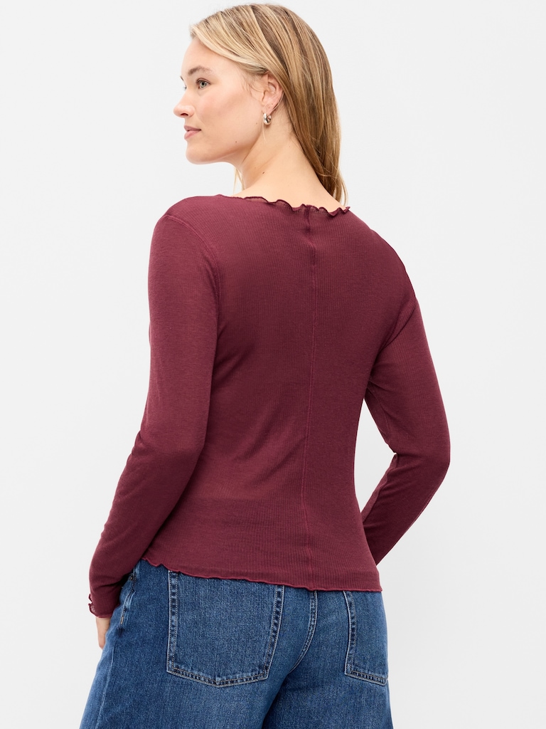 Lettuce-Edge Tissue T-Shirt