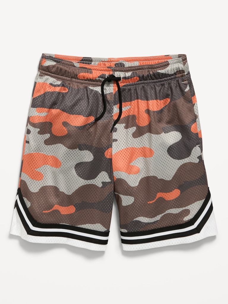 Knee Length Mesh Basketball Shorts for Boys