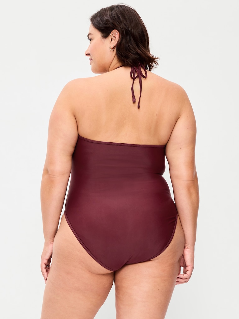 V-Neck Halter Swimsuit