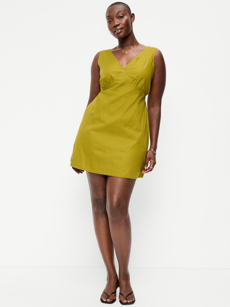 Sleeveless A-Line Mini Dress