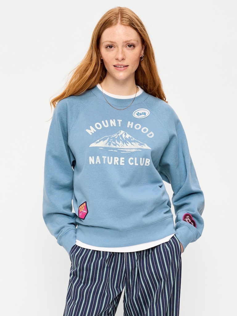 Oversized Raglan Sweatshirt