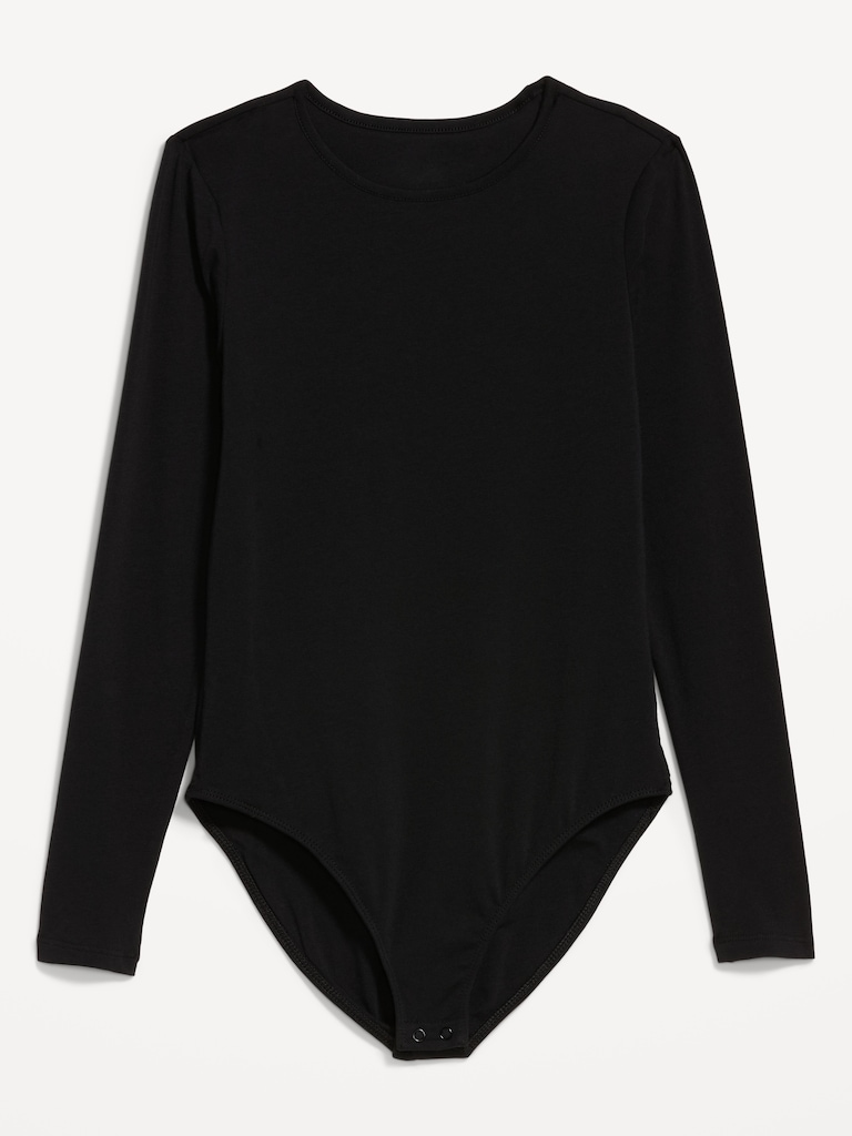 Long-Sleeve Crew-Neck Bodysuit