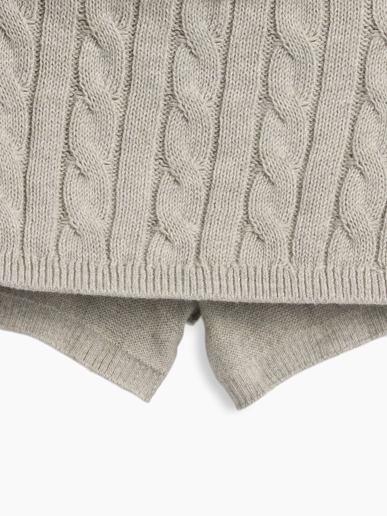 Kids Cable-Knit Sweater Skort