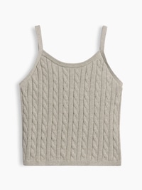 Kids 100% Cotton Cable-Knit Sweater Cami