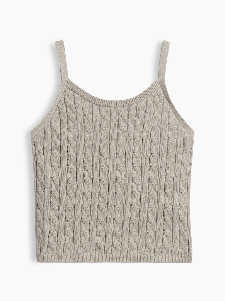 Kids Cable-Knit Sweater Cami