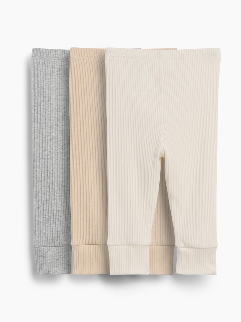 Baby First Favorites TinyRib Pants (3-Pack)
