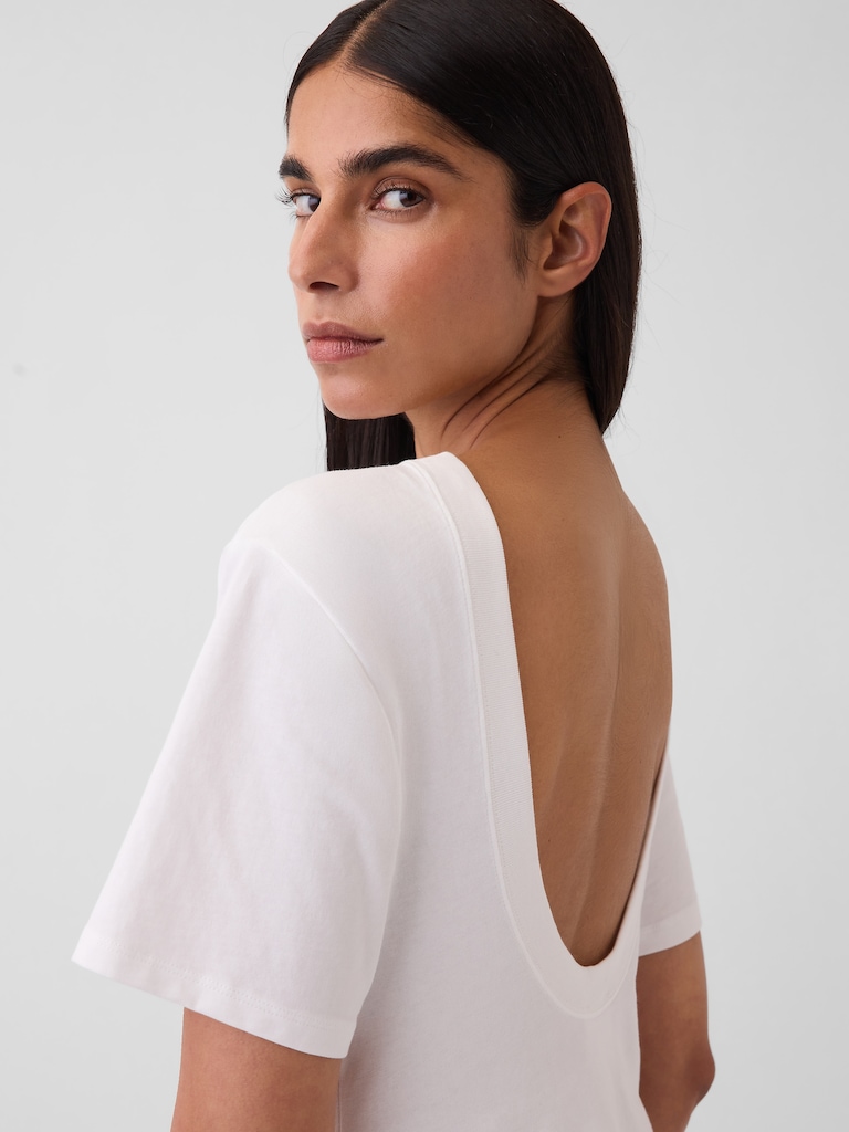 GapStudio Scoop-Back Pocket T-Shirt
