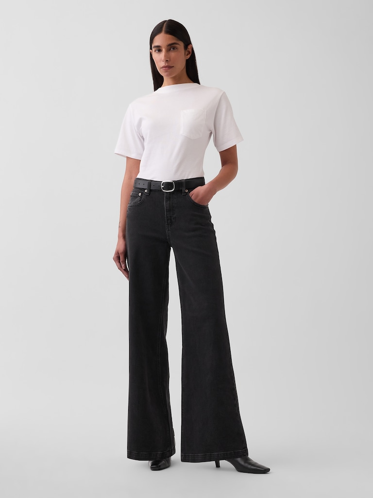 GapStudio Scoop-Back Pocket T-Shirt