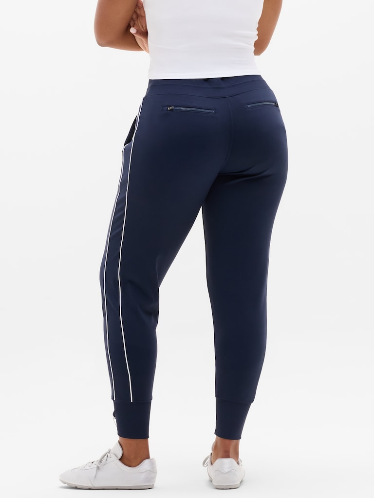 Venice High Rise Track Stripe Jogger