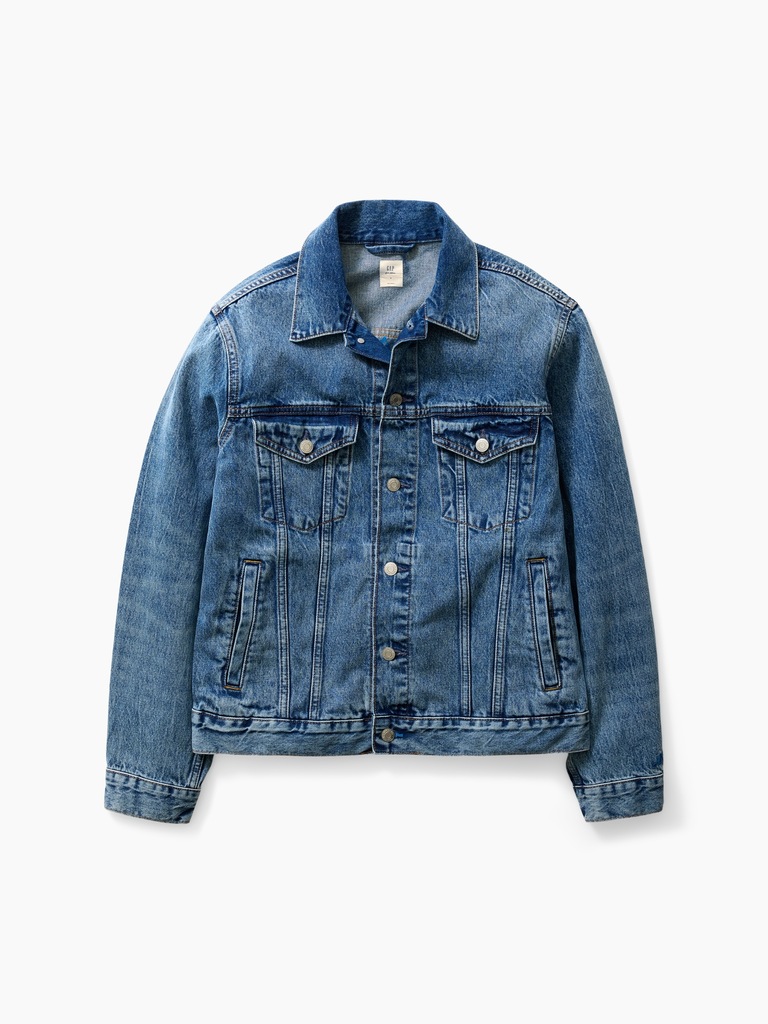 Get Blue Relaxed Icon Denim Jacket