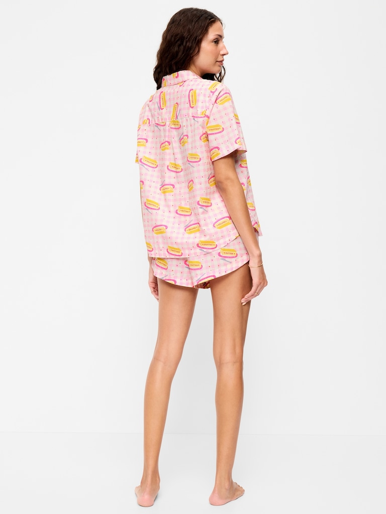 Poplin Pajama Short Set