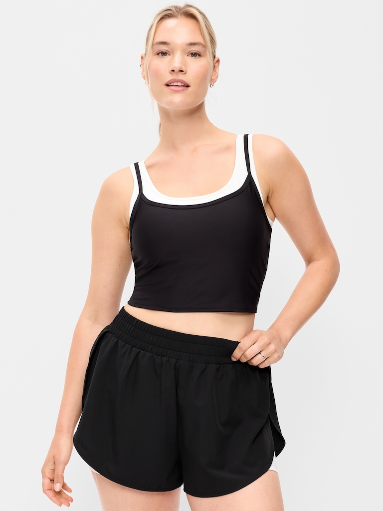 PowerSoft Layered Longline Bra