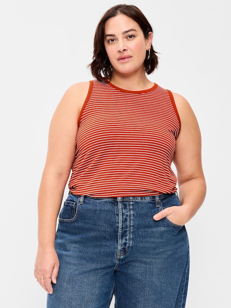 Luxe High-Neck Tank Top