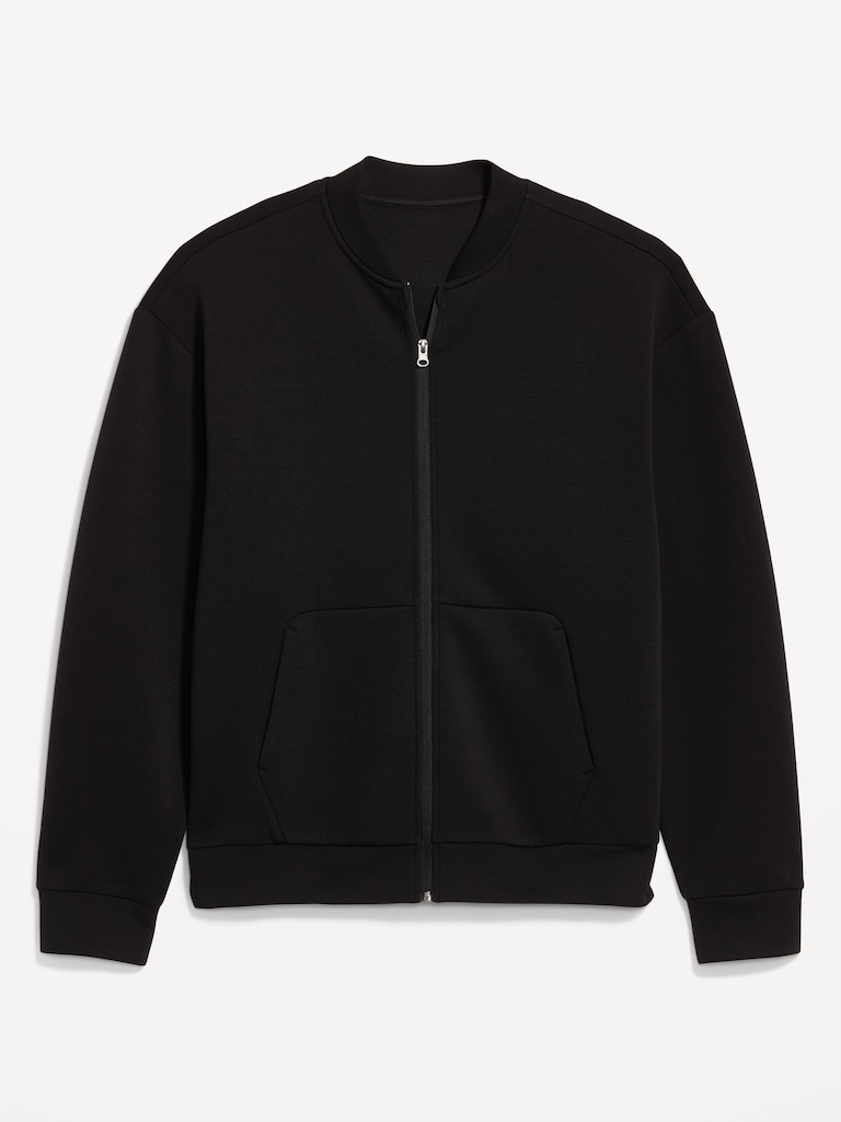 Bounce Fleece Oversized Bomber Jacket