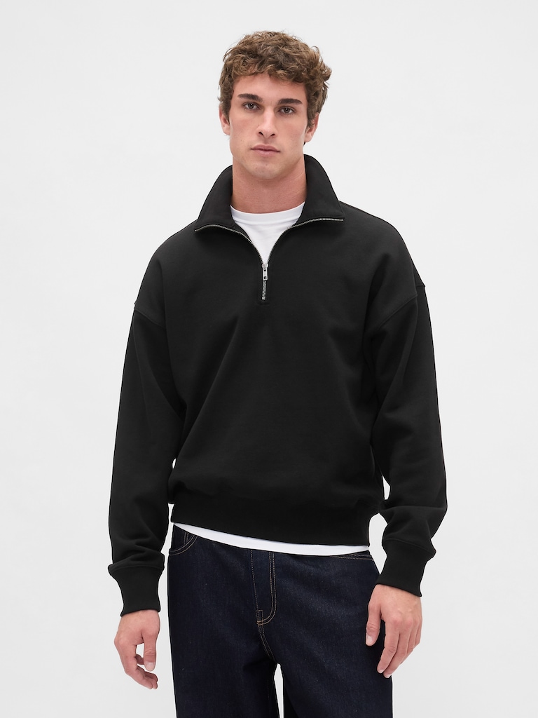 Adult Heavyweight Oversized Quarter-Zip Pullover