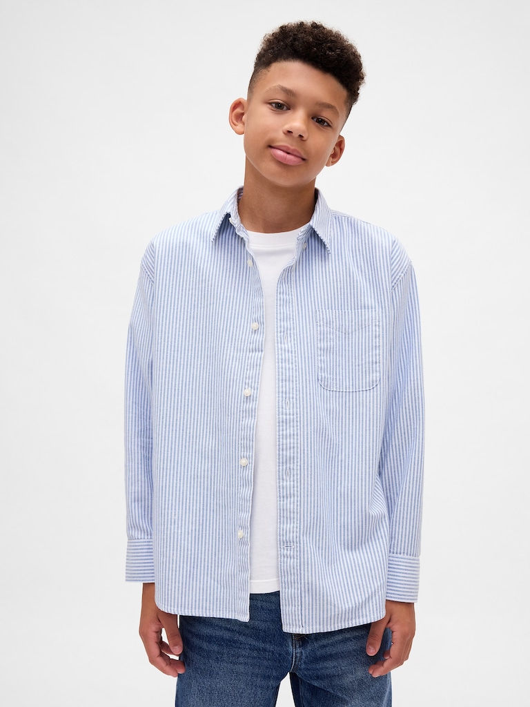 Kids Uniform Relaxed Oxford Shirt