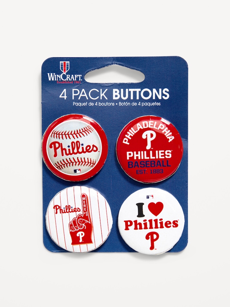 WinCraft® Philadelphia Phillies 4-Pack Buttons