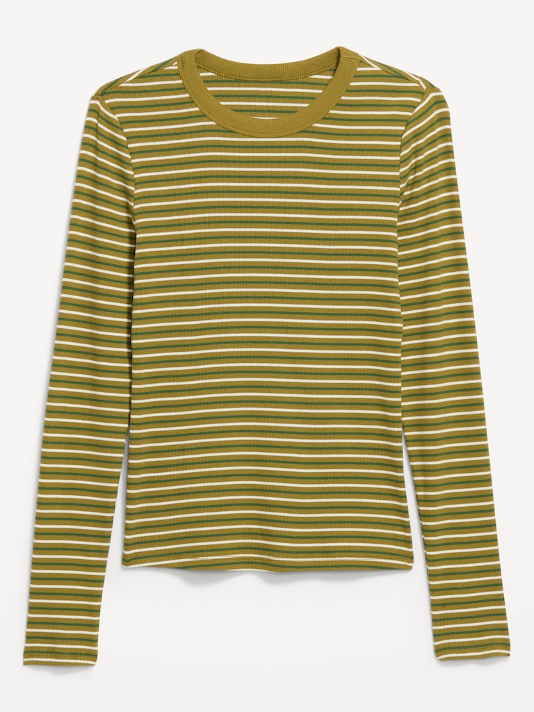 Snug Crew-Neck Long Sleeve T-Shirt