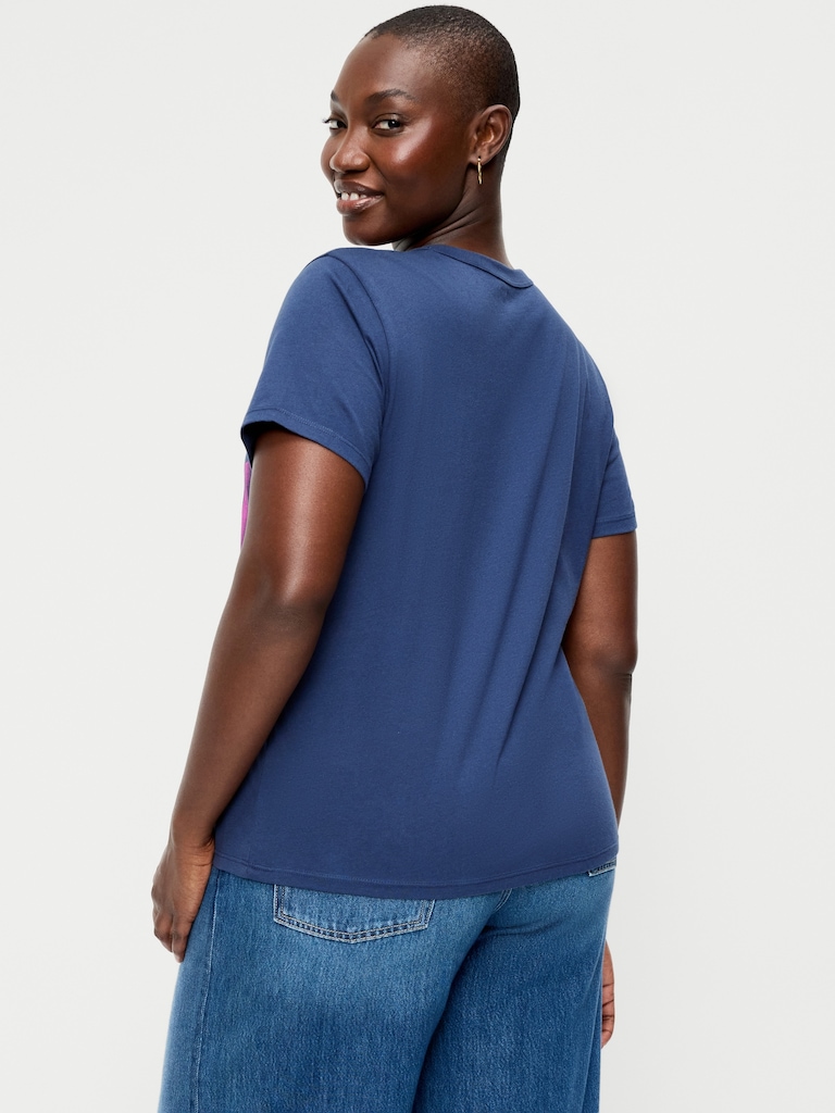 T-shirt passe-partout ras du cou à logo imprimé