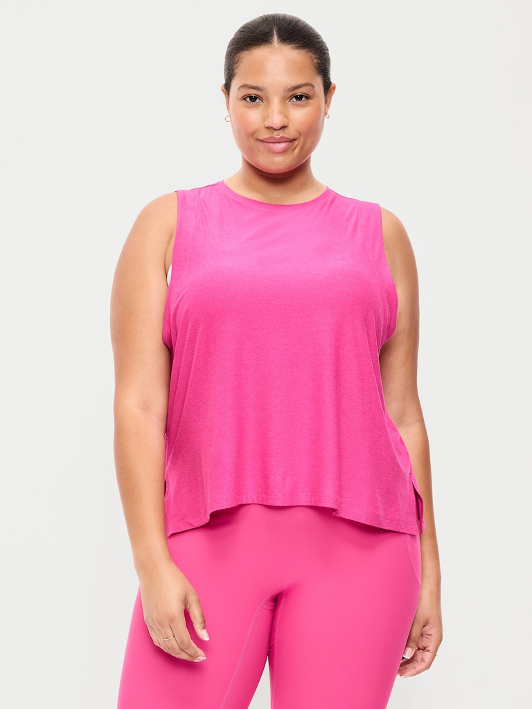T-shirt Doux nuage 94 à ourlet fendu pour Femme