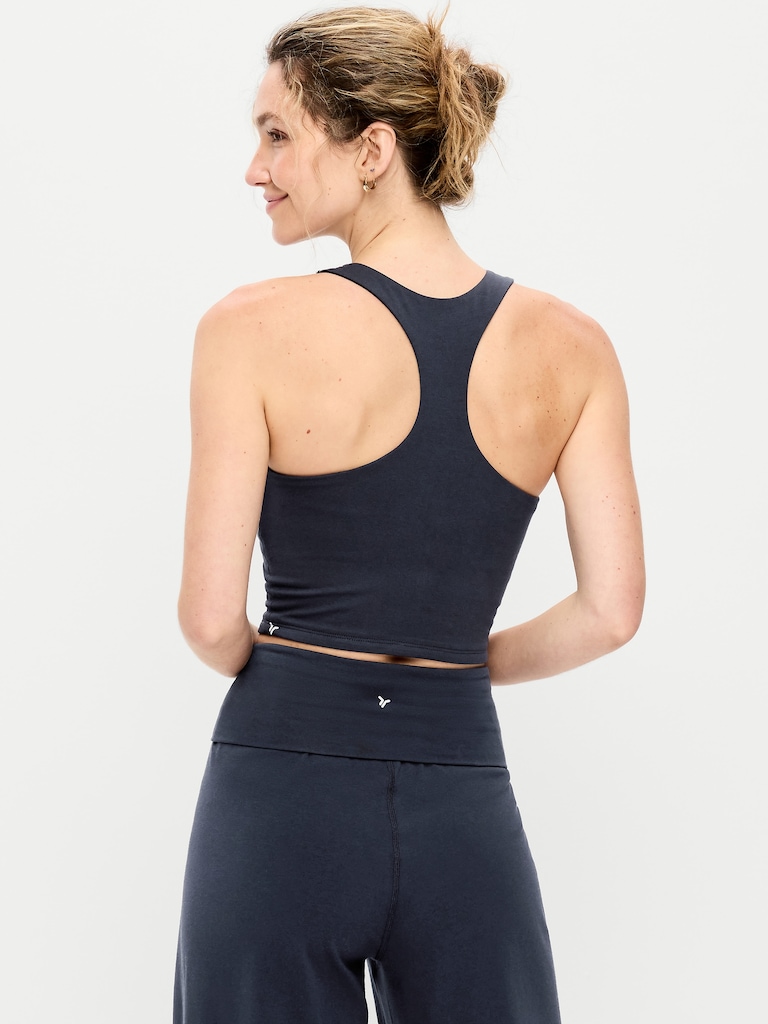 Medium Support PowerSoft High-Neck Racerback Sports Bra