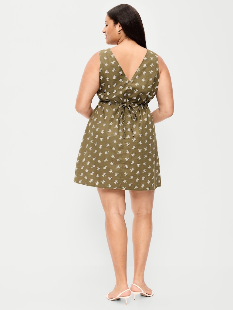 Sleeveless A-Line Mini Dress