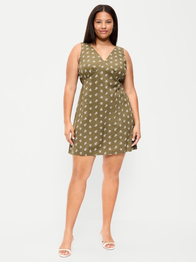 Sleeveless A-Line Mini Dress