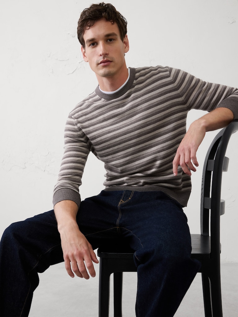 Merino Wool Crew-Neck Sweater