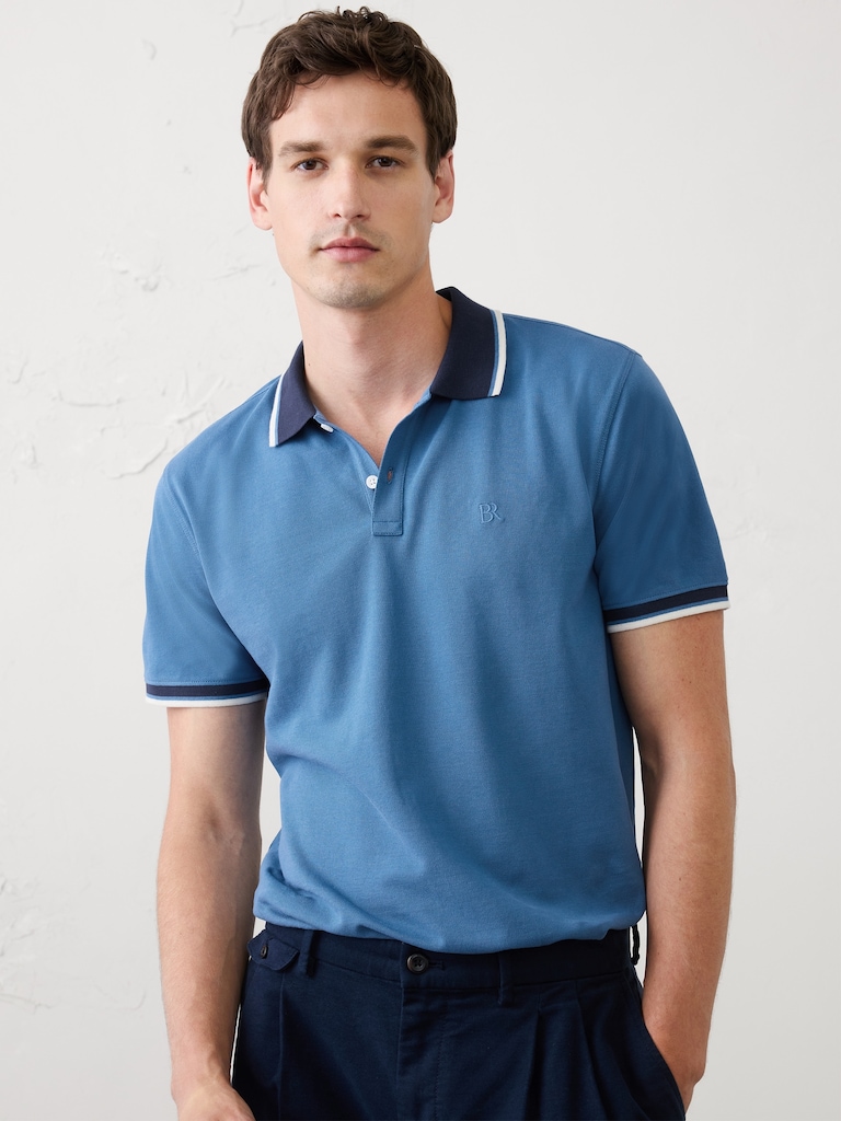 Slim-Fit Cotton Pique Polo