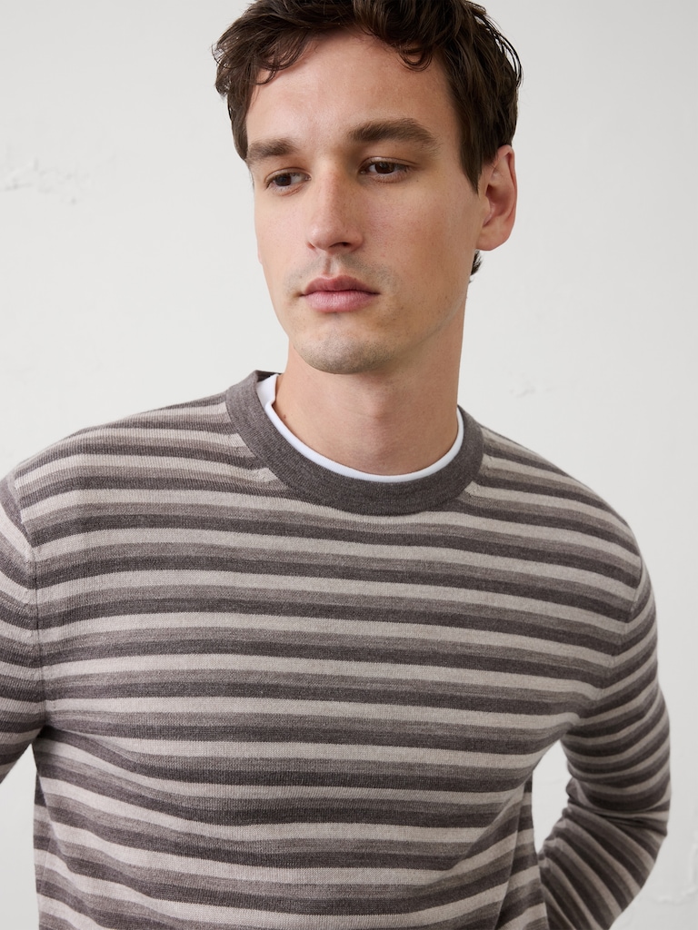 Merino Wool Crew-Neck Sweater