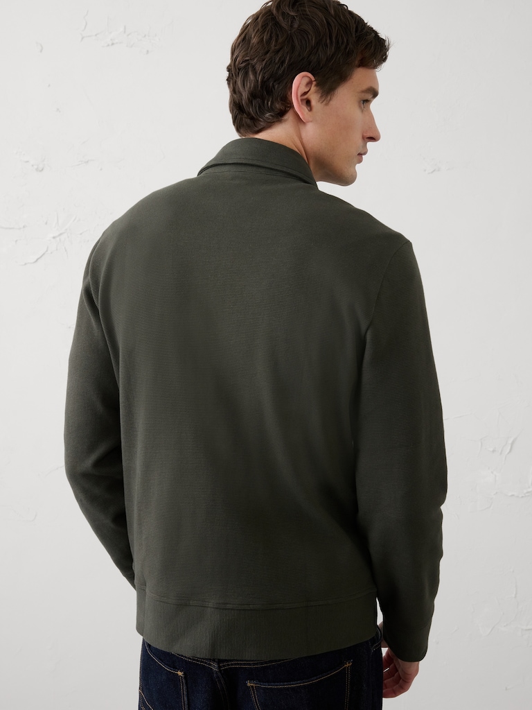 Ottoman Quarter-Zip Pullover Polo