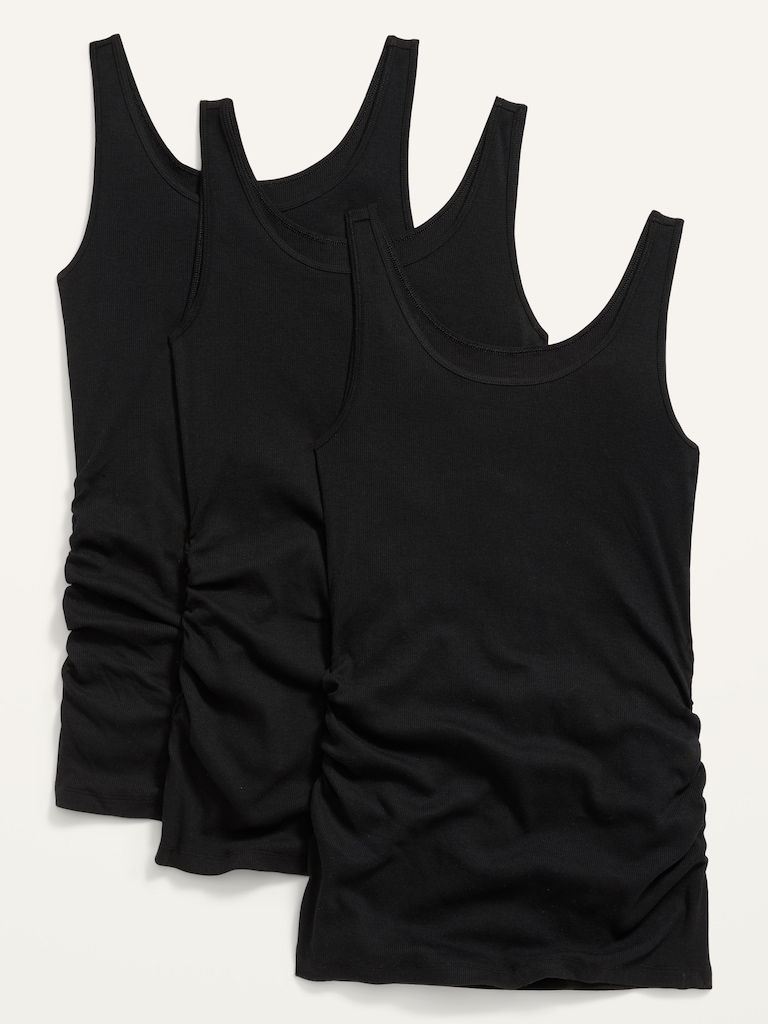 Maternity First Layer Ribbed Tank Top 3-Pack