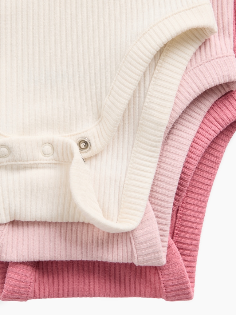 Baby First Favorites TinyRib Bodysuit (3-Pack)